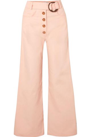Rejina Pyo + Emily Belted High-Rise Wide-Leg Jeans