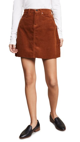 Blank Denim + Corduroy Mini Skirt