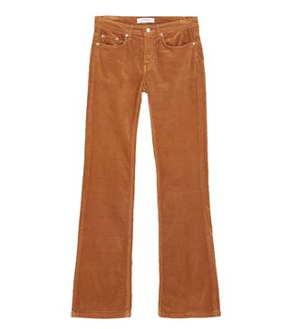 Zara + Flared Corduroy Trousers