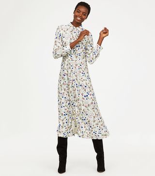 H&M + Patterned Long Dress