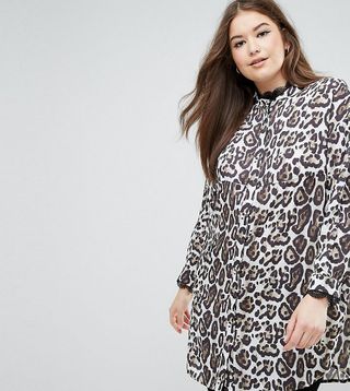 Elvi + Leopard Print Longline Shirt