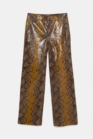 Zara + Snake Skin Pants