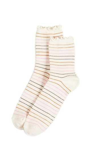 Madewell + Simple Stripe Lettuce Socks
