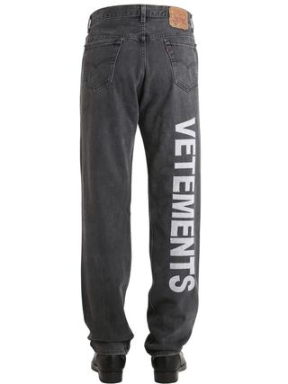 Vetements + Levi's 501 Reworked Embroidered Jeans