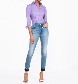 Express + Slim Fit Long Sleeve Essential Shirt