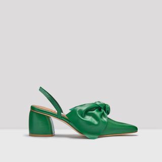 Miista + Oriana Evergreen Leather Mid-Heels