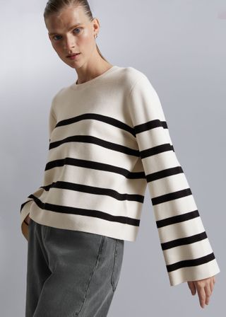 & Other Stories + Knitted Jacquard Sweater