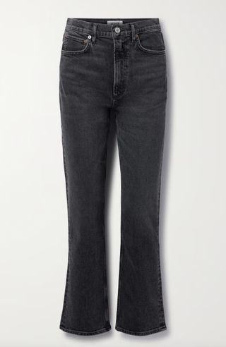 Agolde + Stovepipe High-Rise Straight-Leg Organic Jeans