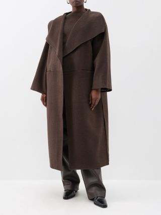 Toteme + Oversized Wool-Blend Felt Coat
