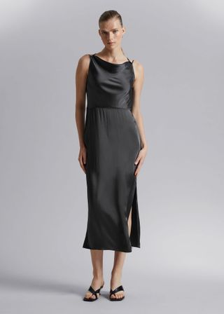 & Other Stories + Cowl-Neck Dress