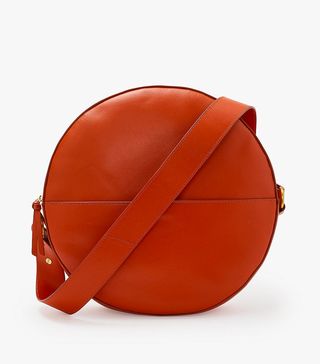 John Lewis & Partners + Miller Leather Large Circle Shoulder Bag