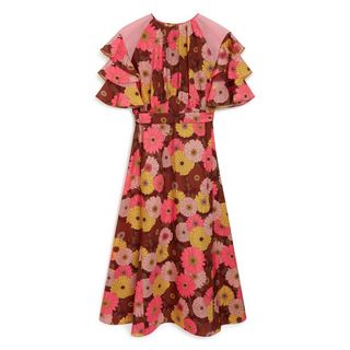 Mulberry + Eimear Dress Bright Pink Daisies