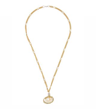 Wald Berlin + Drop It Like It’s Hot Gold-Plated Shell Necklace