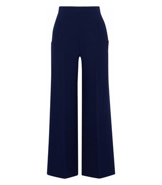 Roland Mouret + Wool-Crepe Trousers