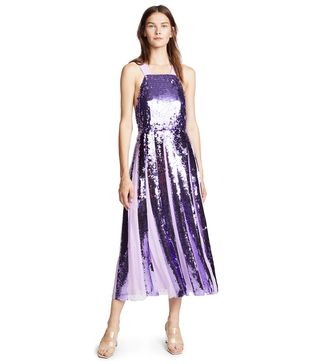 Tibi + Sequin Overall Dress