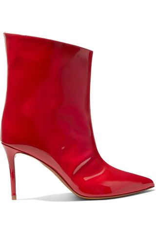 Alexandre Vauthier + Alex Patent-Leather Ankle Boots
