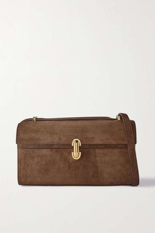 Savette + Symmetry 26 Textured-Leather Shoulder Bag