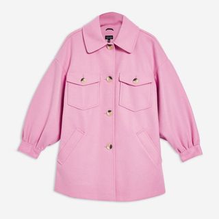 Topshop + Button-Front Shacket