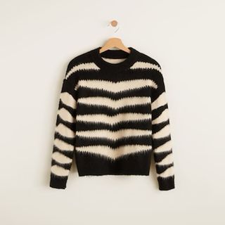 Mango + Zebra Textured Sweater