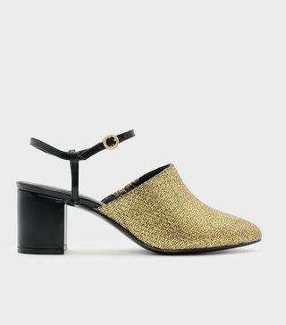 Charles 
Keith + Ankle Strap Mules