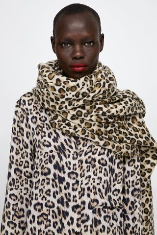 Zara + Animal Print Handkerchief