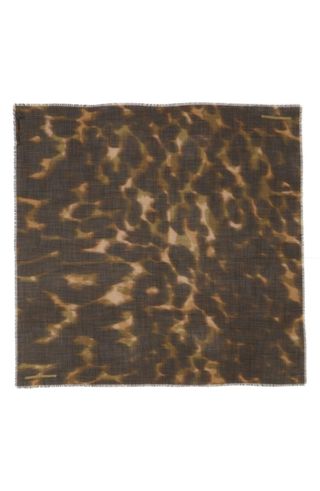 Stella McCartney + Nina Leopard Print Wool & Silk Scarf