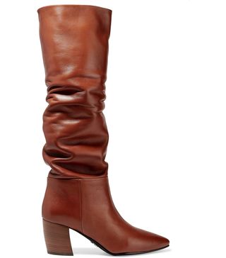Prada + 65 Leather Knee Boots