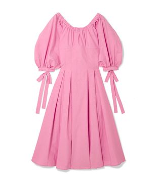 Rejina Pyo + Greta Bow-Embellished Cotton Midi Dress