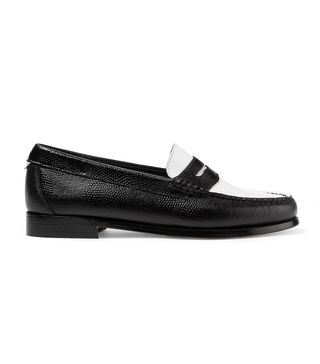 Re/Done x Weejuns + The Whitney Patent and Lizard-Effect Leather Loafers