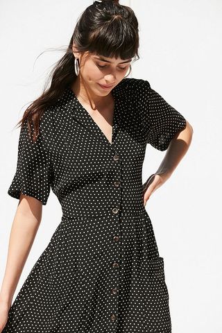 Urban Outfitters + UO Button-Down Midi Shirt Dress