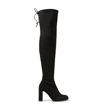Stuart Weitzman + Hiline Stretch-Suede Over-the-knee Boots