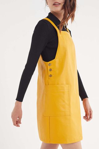 BDG + Faux Leather Pinafore Dress