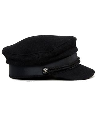 ASOS Design + High Crown Wool Baker Boy Hat