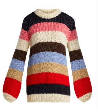 Ganni + Oversized Striped Sweater