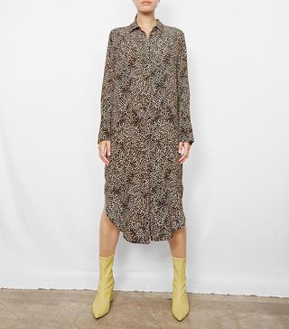 Anine Bing + Chelsea Silk Shirt Dress