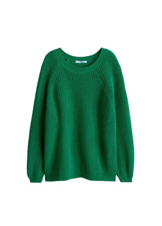 Violeta + Chunky-Knit Sweater