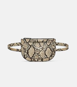 Zara + Animal Print Belt Bag