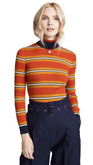Courreges + Striped Sweater