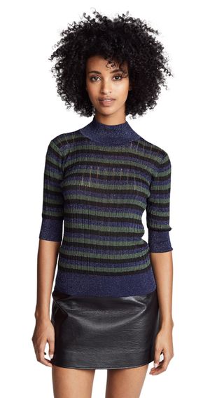 Sonia Rykiel + Striped Sweater