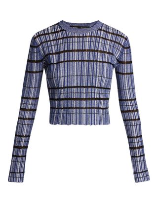 Proenza Schouler + Striped Silk-Blend Sweater