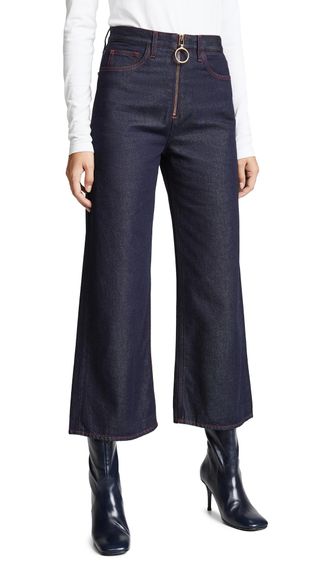 M.i.h Jeans + Caron Wide-Leg Jeans With Contrast Stitching