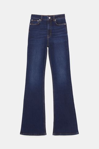 Zara + ZW Premium Skinny Flare Sena Blue Jeans