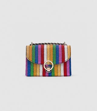 Zara + Striped Crossbody Bag