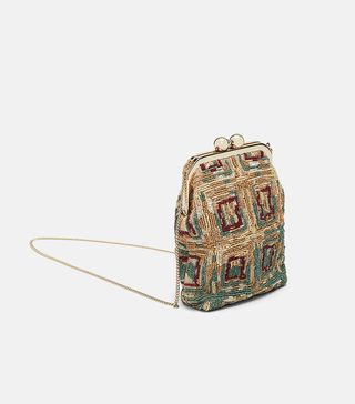 Zara + Beaded Crossbody Bag