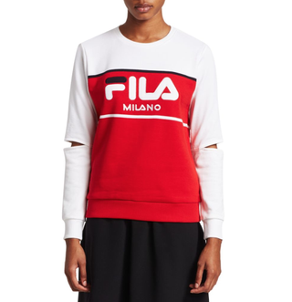 Fila + Runway Milano Split Sleeve Logo Sweatshirt