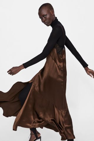 Zara + Lingerie-Style Dress