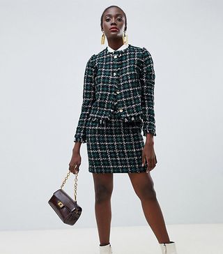 Warehouse + Pelmet Skirt in Tweed Two-Piece