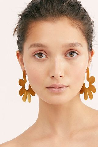 Free People + Daisy Garden Hoop Earrings