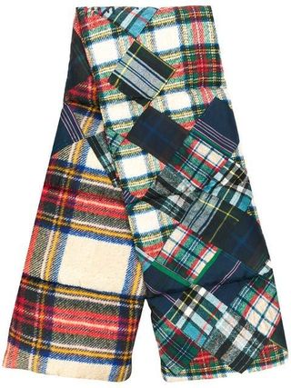 Pierre-Louis Mascia + Plaid Padded Scarf