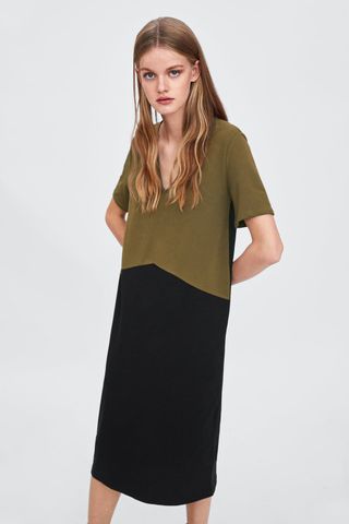Zara + Block Color Dress